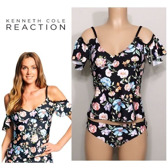 Kenneth Cole Reaction Off Shoulder tankini. NWT - Picture 1 of 7